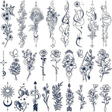 Tazimi Semi-Permanent Tattoos for Women Blue semi-permanent female tattoo