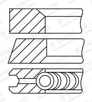 1X Goetze Engine 08-123400-40 Kolbenringsatz FüR Renault Nissan Suzuki Mercedes-