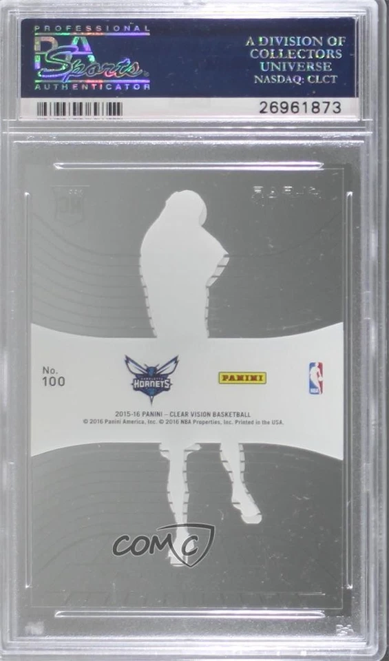 2015-16 Panini Clear Vision Rookies Frank Kaminsky #100 PSA 9 MINT Rookie RC - Image 2 of 2