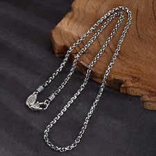 NEW Solid 925 Sterling Silver Necklace 3mm Twisted Cable Link Chain Necklace