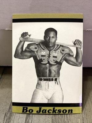 #ad 1990 Bo Jackson Oddball Bo Knows Baseball Bo Knows Football Card Very Rare Promo $25.00