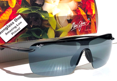 Maui Jim PALULU Matte Black POLARIZED Grey Lens Sunglass 680-02 | eBay