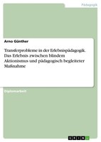 Transferprobleme In Der ErlebnispäDagogik. Das Erlebnis Zwischen Blindem Aktioni