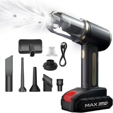 Handheld Vacuum Cleaner, 20000Pa, 25-30 Min Runtime, 12V/6000mA