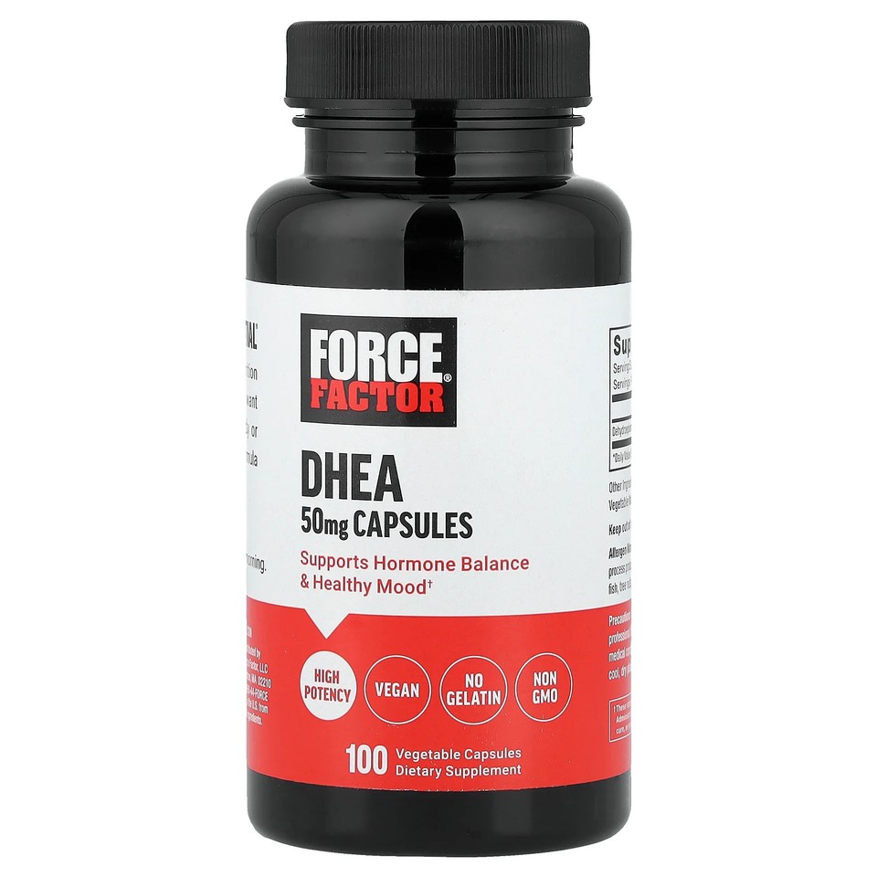 DHEA, 50 mg, 100 Vegetable Capsules