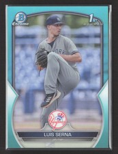 2023 Bowman Chrome Luis Serna #BCP-168 Lunar Glow Refractor 1st Bowman