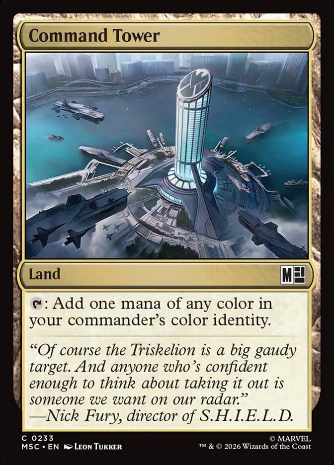 Command Tower 233 NM Marvel Super Heroes Commander MTG A