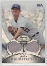 2010 Bowman Sterling USA Baseball Relics Dual Refractor John Hochstatter 0q3