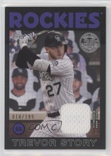2021 Topps 1986 Topps Baseball Relics Black 10/199 Trevor Story #86R-TS 0t0b