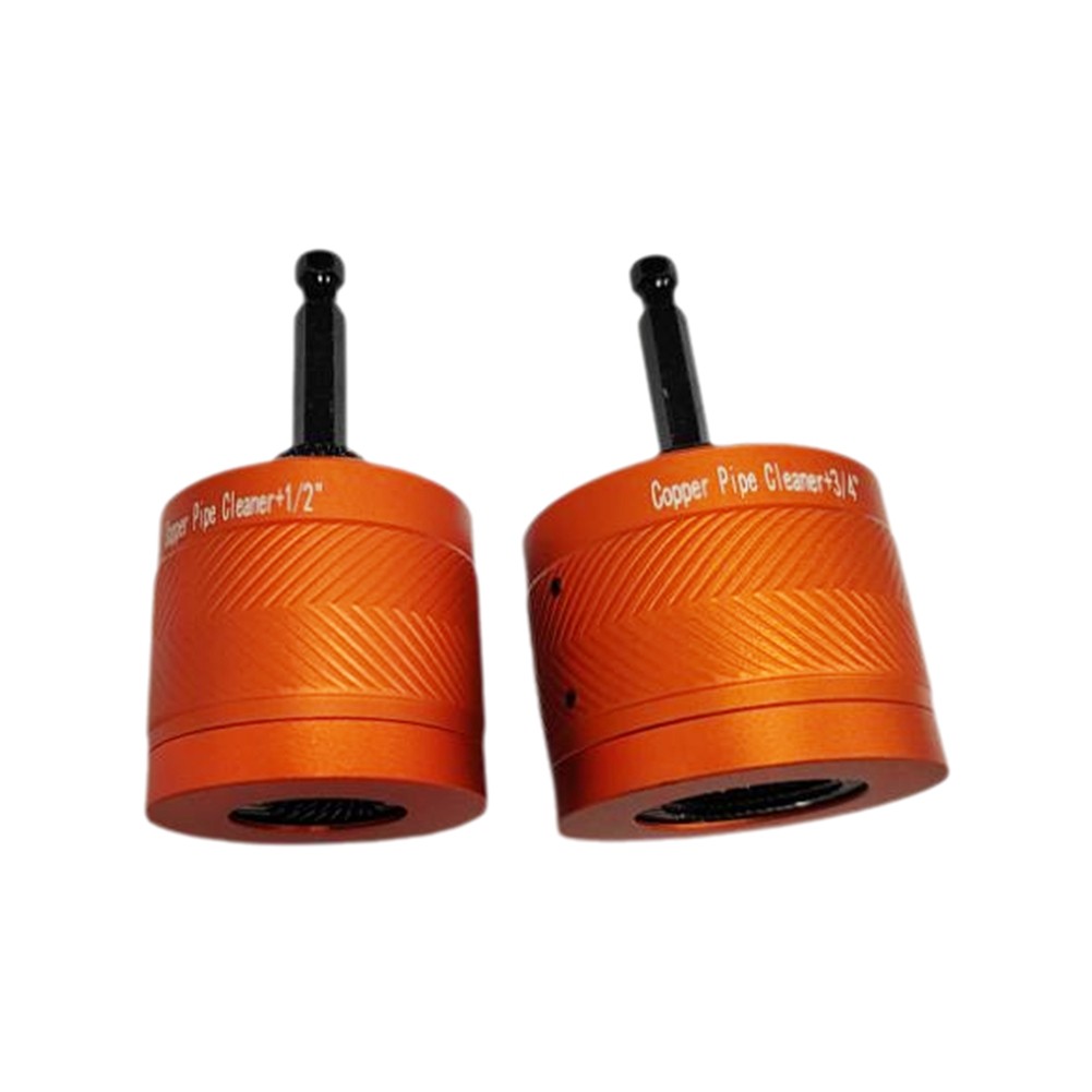 1/2In & 3/4In Metal Copper Pipe Cleaner Set,for Cleaning Rust, Stains,7319