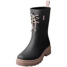Barbour Devlin Womens Wellington Boots in Dusky Grey Gardenia Pink - 7 US