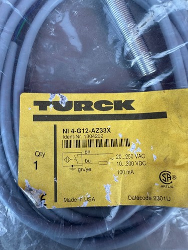 NUOVO SENSORE TURCK NI4-G12-AZ33X - Foto 2 di 2