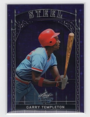 Garry Templeton 2024 Leaf Trinity #S-35 Steel Stars and Dots Foil Purple