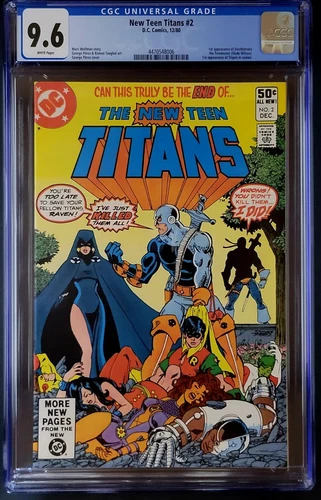 NEW TEEN TITANS #2 CGC 9.6  1ST DEATHSTROKE, TRIGON CAMEO DC Comics 1980