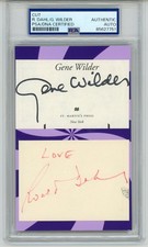 Gene Wilder & Roald Dahl ~ Signed Willy Wonka & The Chocolate Factory ~ PSA DNA