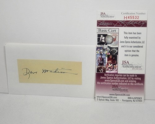Dave Madison Signed Cut Signature JSA COA NY Yankees World Series Pitcher - Picture 6 of 6