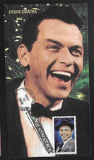 FRANK SINATRA LEGENDARY SINGER LAUGHING PERFORMER BGC CACHET FDC CANCEL#2 UNADD