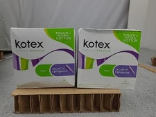 2x Read Kotex Natural Balance Security Tampons SUPER 18 Count Discontinued 