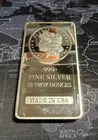 10oz American Flag / Morgan Style – Made in USA 999 Pure Silver Bar Unsealed