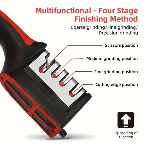 3-segment Knife Sharpener Stainless Steel Kitchen Tool for All Knives - Picture 6 of 26