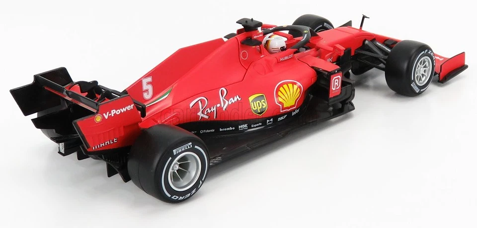 MODELLINO AUTO STATICO DIECAST FERRARI F1 SF1000 N.5 VETTEL 2020 SCALA 1:18 - Immagine 2 di 4