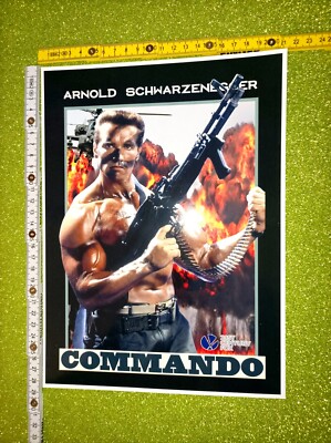 Arnold Schwarzenegger Commando Poster Manifesto Big Sticker Decor No DVD Bluray
