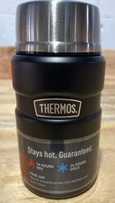 Thermos FOOD JAR NEW 24 oz Stainless King Vacuum Insulated Stainless Steel BLACK