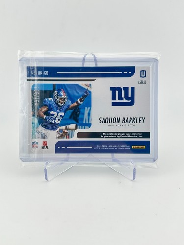 2019 Panini Undeniable U Patch #UN-SB Saquon Barkley NFL Giants Card 105/150 - Picture 2 of 6