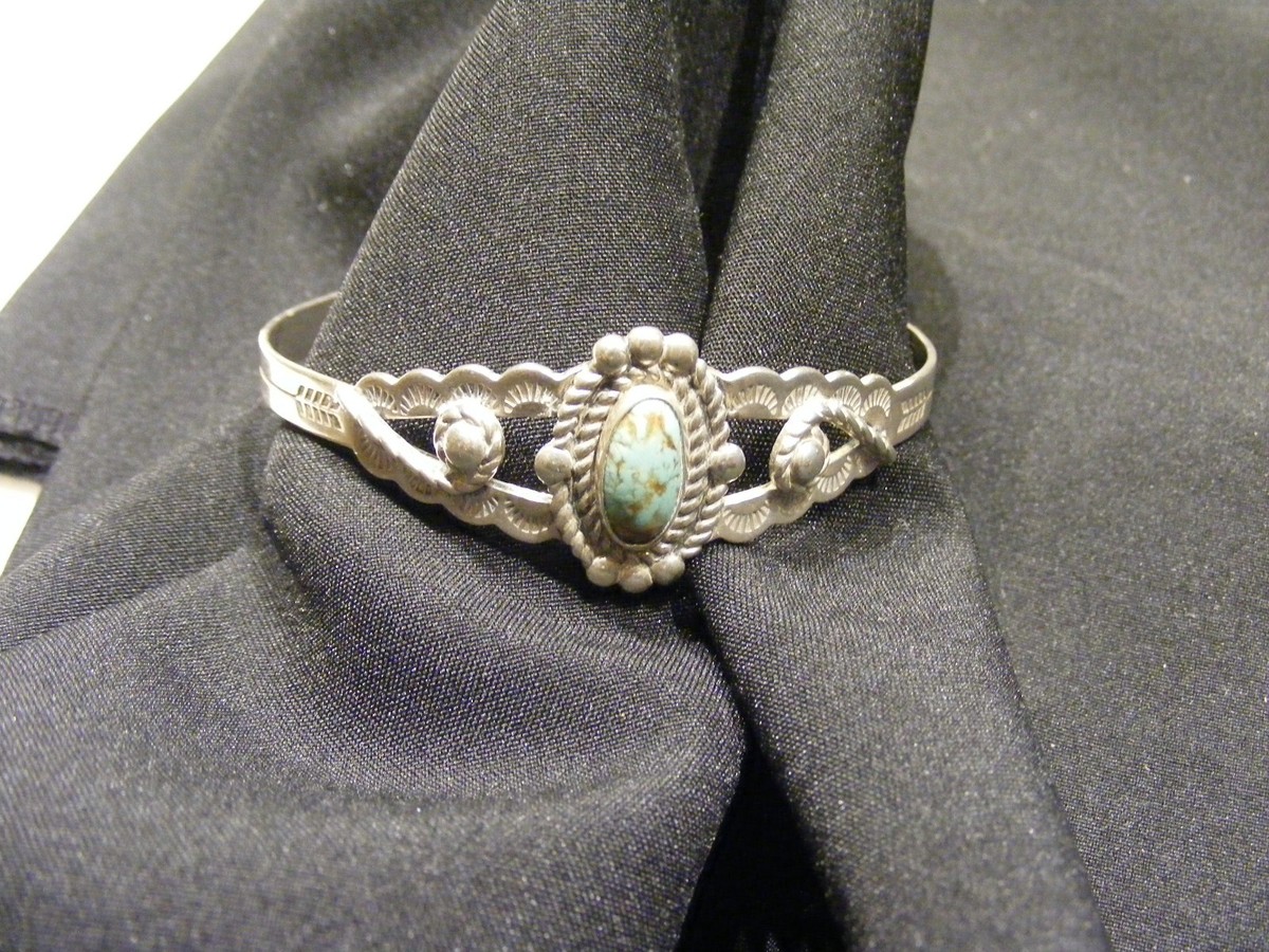 1930's - 40's Navajo Fred Harvey Style Sterling Silver Turquoise