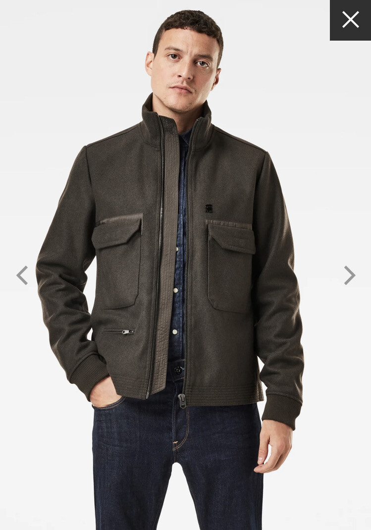 G-Star Raw Men's XPO Wool Jacket Asfalt $250 New | eBay