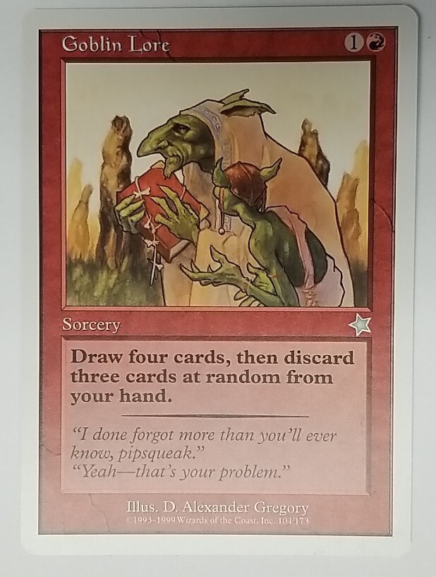 MTG Goblin Lore Starter 1999 *non-foil* Excellent Condition