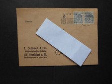 Bund 1948 Kontrollratsausgabe die 947 als Paar auf Beleg (t65)