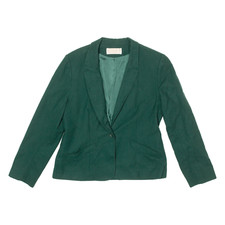 Vintage Pendleton Womens Blazer Jacket Green Wool 90s L