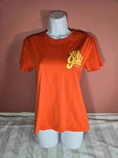 Dutch Bros Brothers It's All Good Graphic Orange  T-shirt Tee Womens Size M