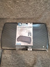 Step Platform w/Risers Cardio Fitness Accessories Workout Bundle for Exercise