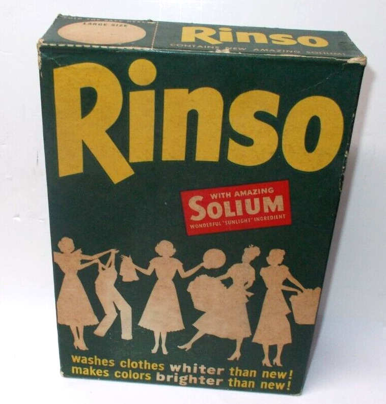 BOX SERIE-VENDROUX ビスケット缶 ナポレオン 1898 Vintage 1940's Lever Bros Rinso Solium Powdered Laundry Detergent