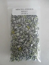 Solid Rivet Aluminum Miscellaneous Assortment 4 oz. package / 1/4 Pound - Lot 