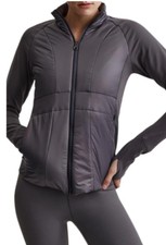 Women's Varley Gray Brittany Quilted Lightweight Jacket Size S Nwts