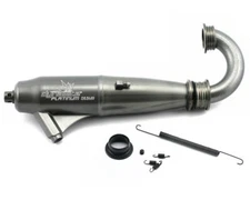 Dynamite Platinum 1/8 053 Mid Range Inline Exhaust System (Hard Anodized)