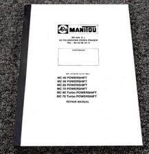 Manitou MC70 Turbo Powershift Forklift Shop Service Repair Manual 547792 EN