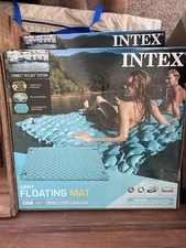 Intex Giant 9.5' Inflatable Floating Mat Water Pool Lake Platform Pad Connect