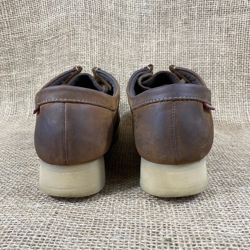 Clark’s Wallabee moccasins shoes leather brown tie up Women size 10 M - Picture 10 of 11