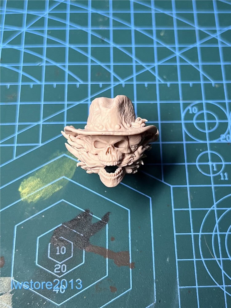 1:18 Ghost Rider Hat B Head Sculpt Carved For 3.75