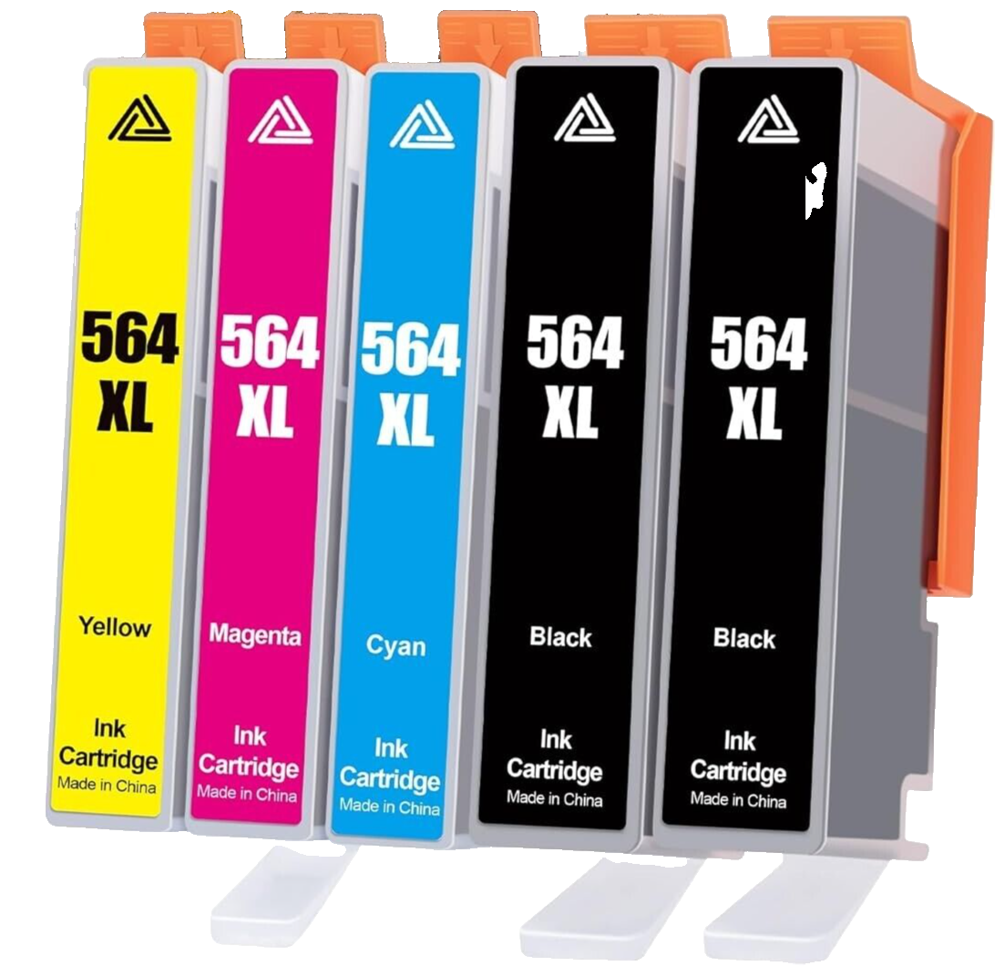 Ink Cartridges Replacement for HP 564xl Compatible with Photosmart (5 Pack)-image