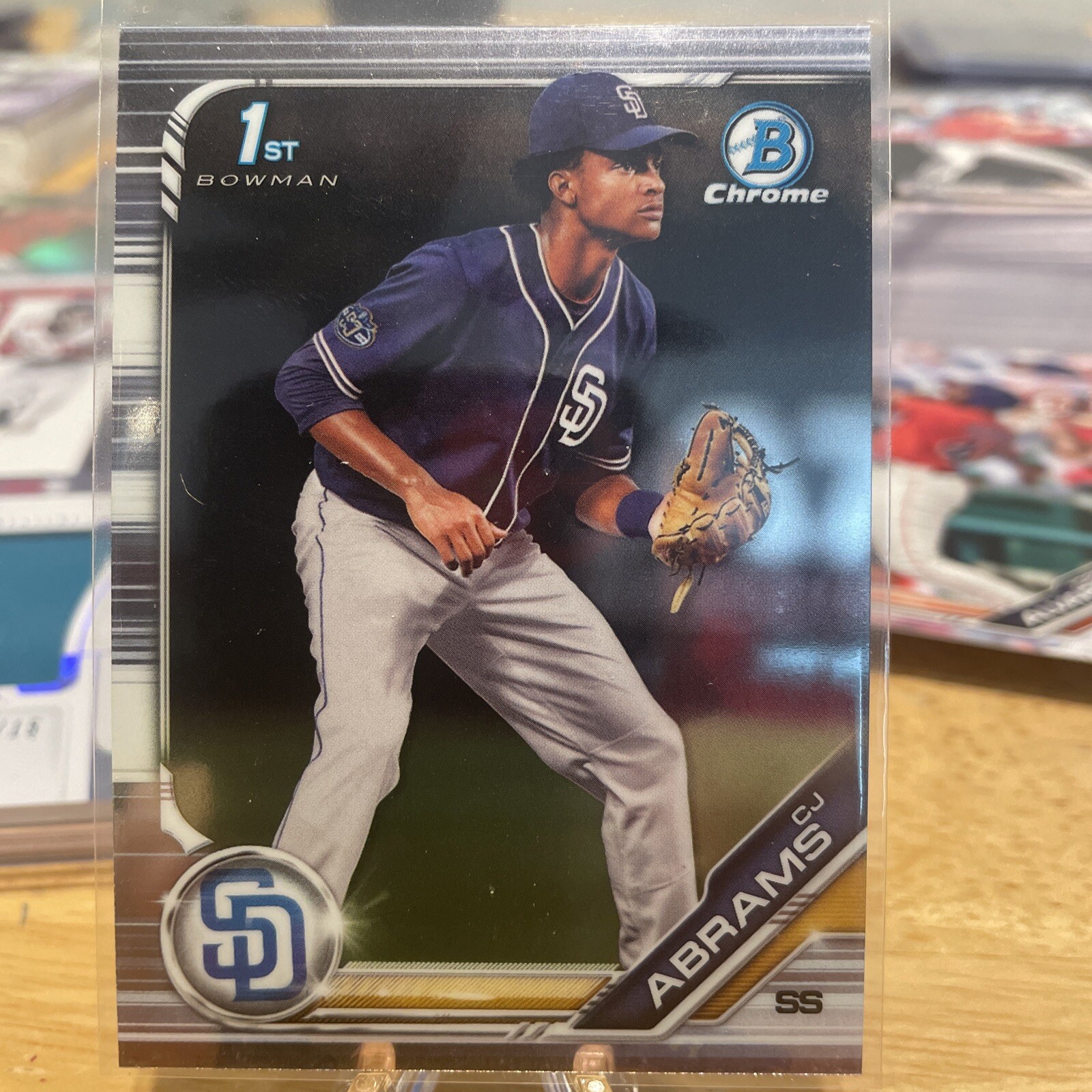 2019 Bowman Chrome Draft CJ Abrams 1st Rookie RC #BDC-85 San Diego Padres C.J.