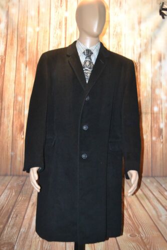 Kuppenheimer Herren Mantel schwarz 100% Kaschmir 3 vorne Knöpfe Gr. 42 L
