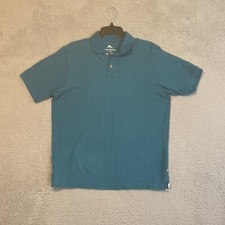 Tommy Bahama Golf Classic Polo Shirt Mens Size Medium Blue Short Sleeve