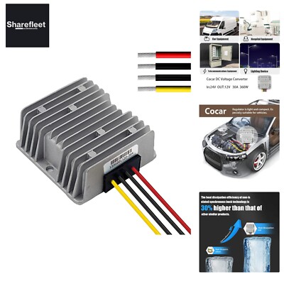 Cocar LKW Netzteil Spannungswandler 24v auf 12v 30A 360W Schwerlast Transform...