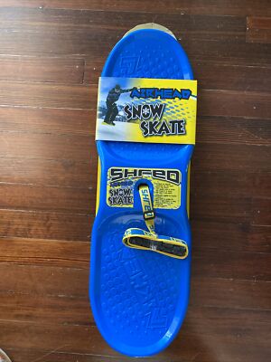 Airhead Snow Skate Board Sled 27.7'' - Blue/Yellow Winter Snowboard 