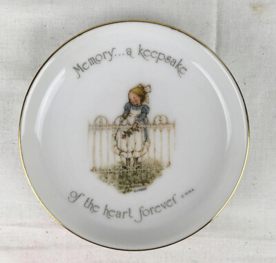 Vtg 1974 HOLLY HOBBIE Coaster Memory a Keepsake in Heart Forever Made in Japan 